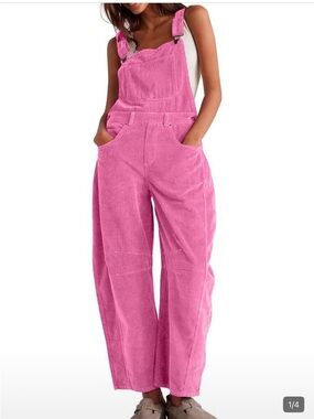 NWOT Women’s Wide-Leg Corduroy Overalls